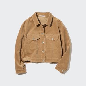 NWT Uniqlo Corduroy Cropped Jacket Size M